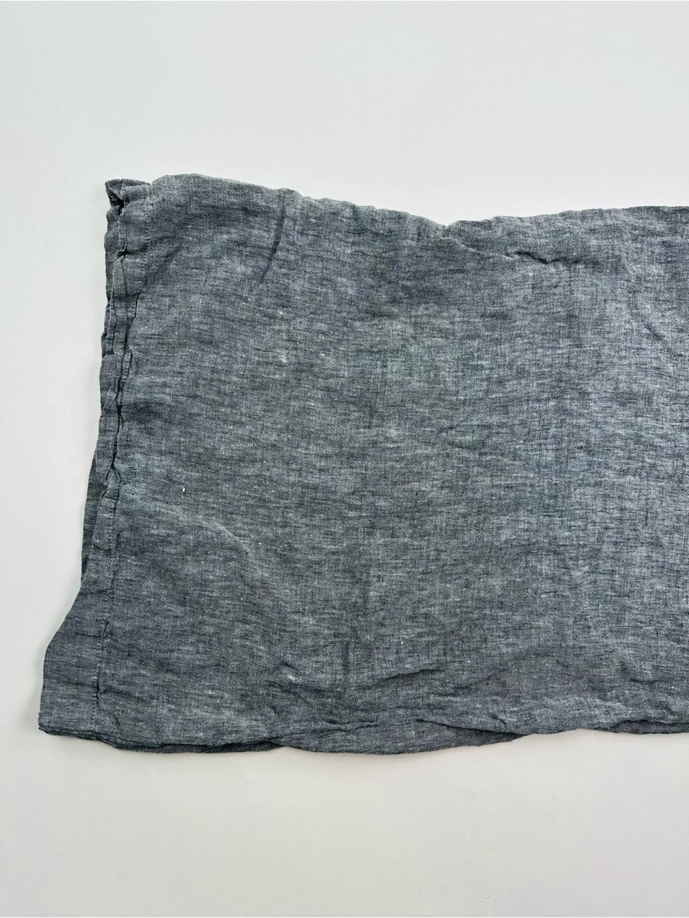 West Elm Black Linen King Size Pillow Case